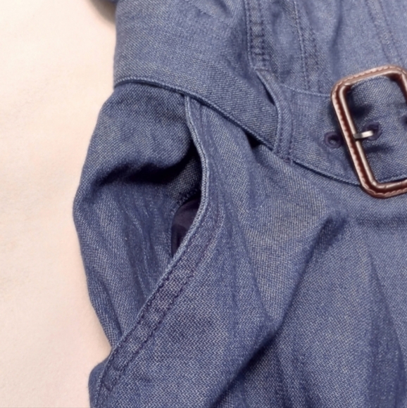 NWT Banana Republic Denim V-Neck Dress, size 4 - Picture 7 of 16